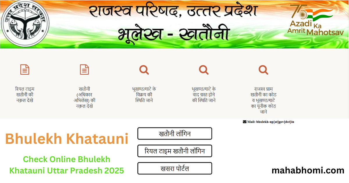 Bhulekh Khatauni: Check Online Bhulekh Khatauni Uttar Pradesh 2025