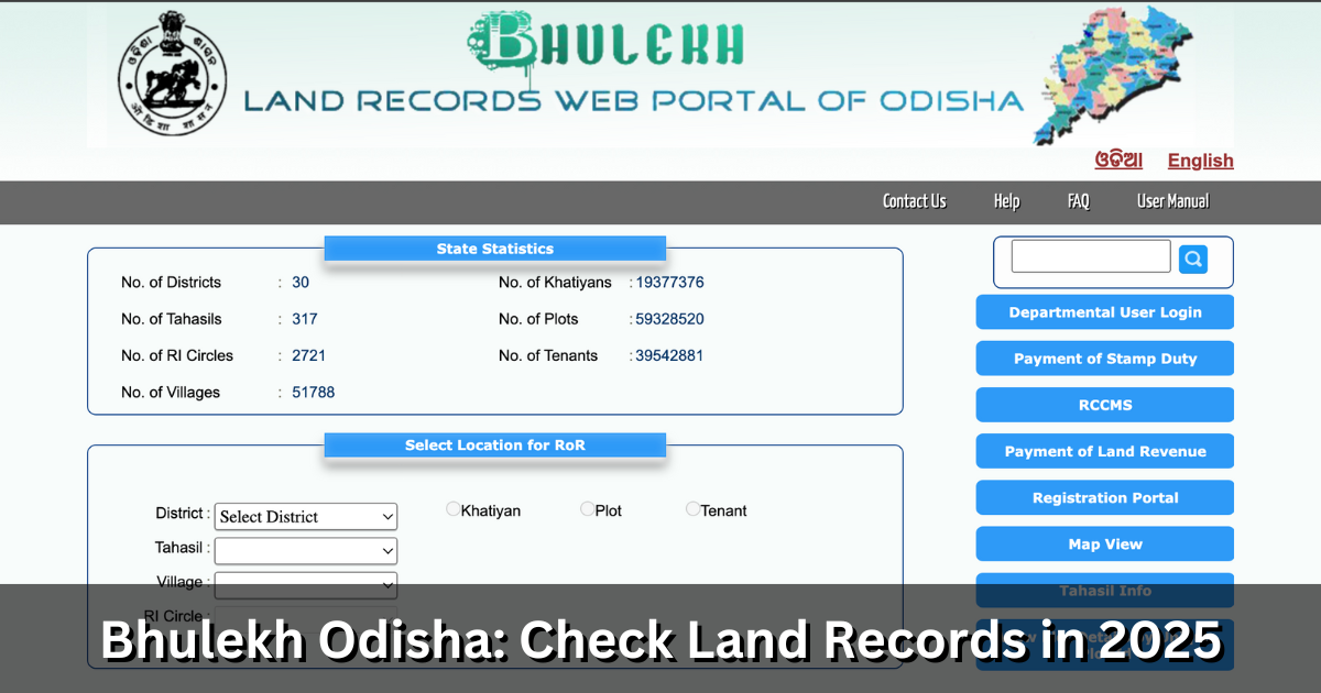 Bhulekh Odisha: Check Land Records in 2025